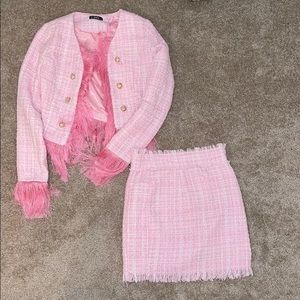 Pink tweed clueless set💕💕
